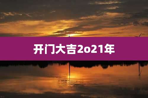 开门大吉2o21年
