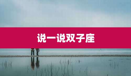 说一说双子座