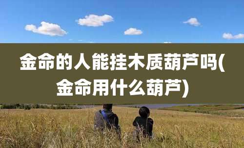 金命的人能挂木质葫芦吗(金命用什么葫芦)