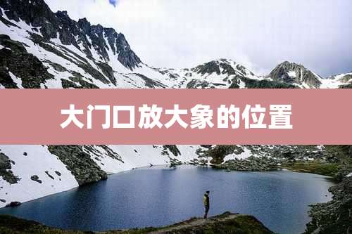 大门口放大象的位置