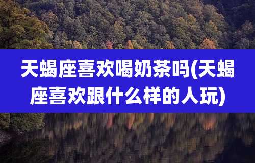 天蝎座喜欢喝奶茶吗(天蝎座喜欢跟什么样的人玩)
