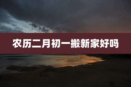 农历二月初一搬新家好吗
