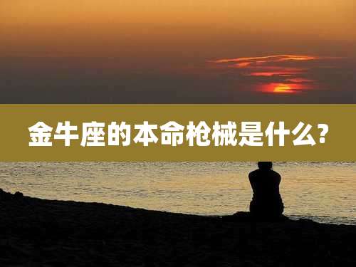 金牛座的本命枪械是什么?