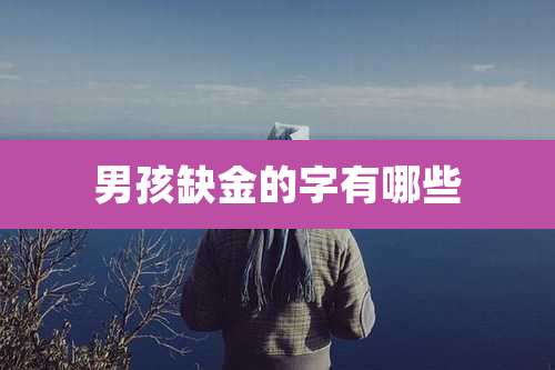 男孩缺金的字有哪些