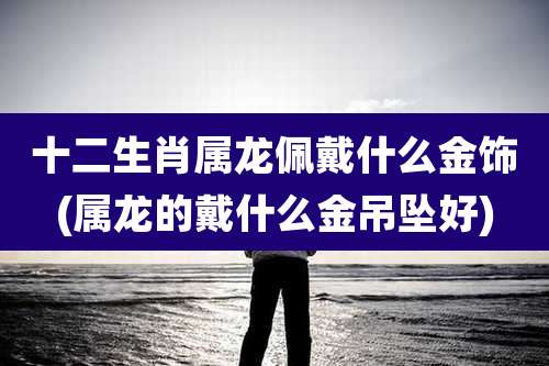 十二生肖属龙佩戴什么金饰(属龙的戴什么金吊坠好)