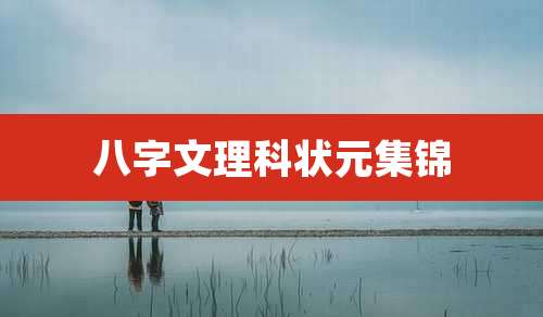 八字文理科状元集锦