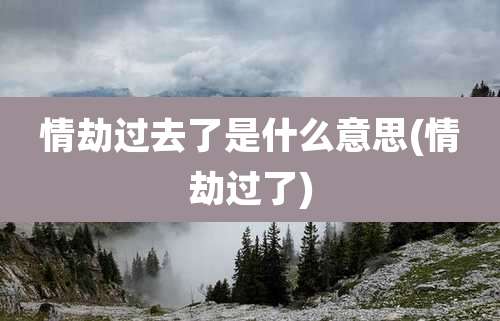 情劫过去了是什么意思(情劫过了)