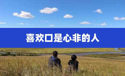 喜欢口是心非的人