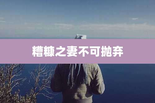 糟糠之妻不可抛弃