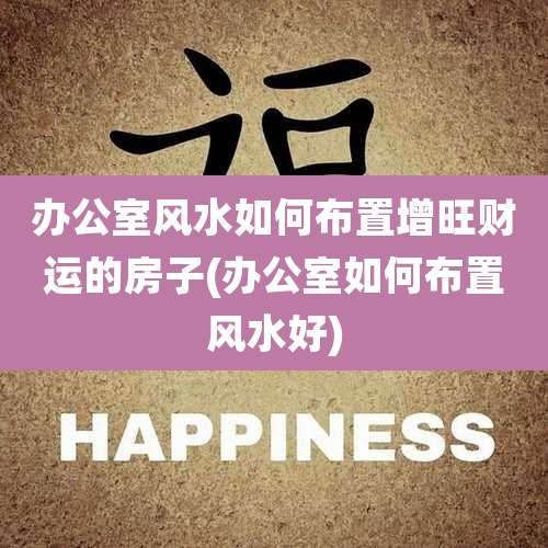 办公室风水如何布置增旺财运的房子(办公室如何布置风水好)