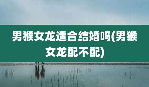男猴女龙适合结婚吗(男猴女龙配不配)