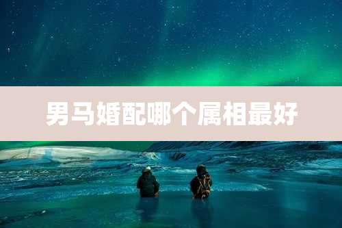 男马婚配哪个属相最好