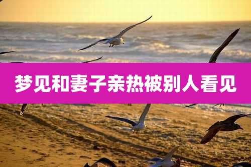 梦见和妻子亲热被别人看见