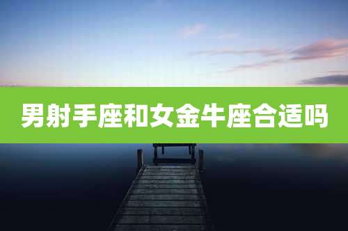 男射手座和女金牛座合适吗