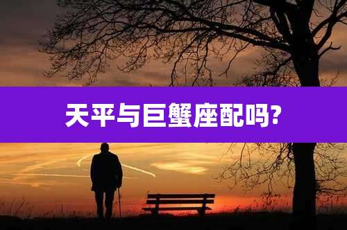 天平与巨蟹座配吗?