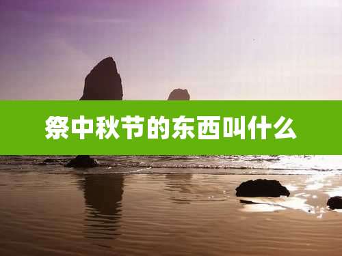 祭中秋节的东西叫什么