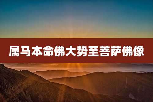 属马本命佛大势至菩萨佛像