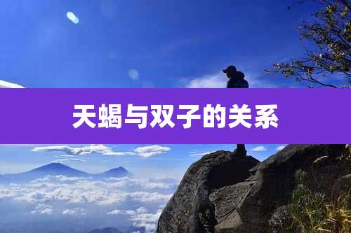 天蝎与双子的关系