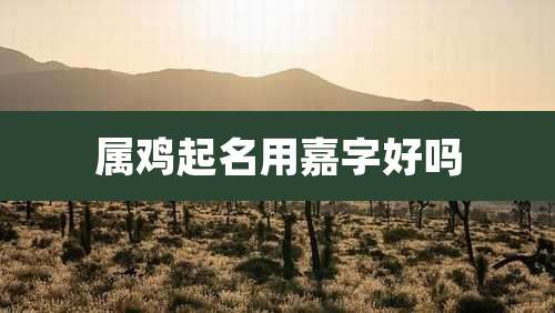 属鸡起名用嘉字好吗