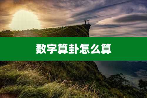 数字算卦怎么算