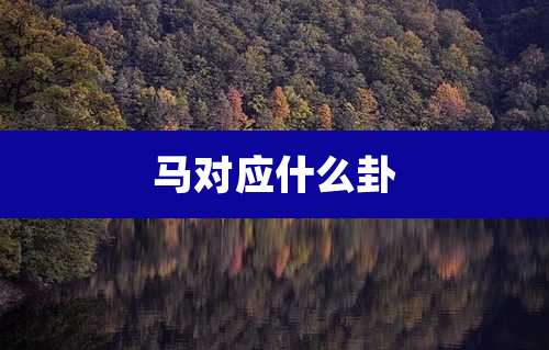 马对应什么卦