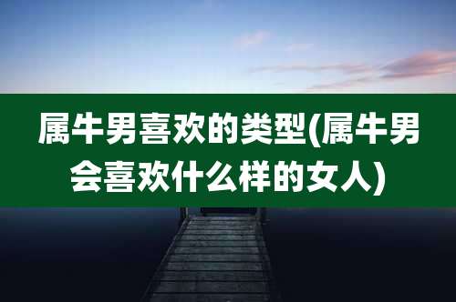 属牛男喜欢的类型(属牛男会喜欢什么样的女人)