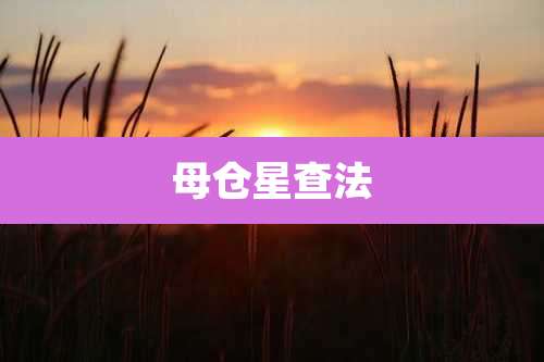 母仓星查法