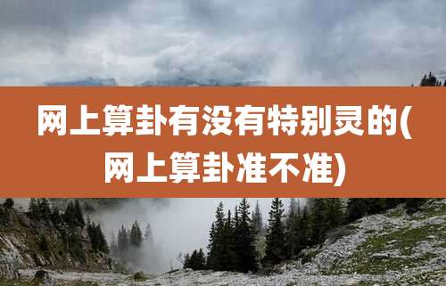 网上算卦有没有特别灵的(网上算卦准不准)