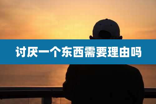 讨厌一个东西需要理由吗