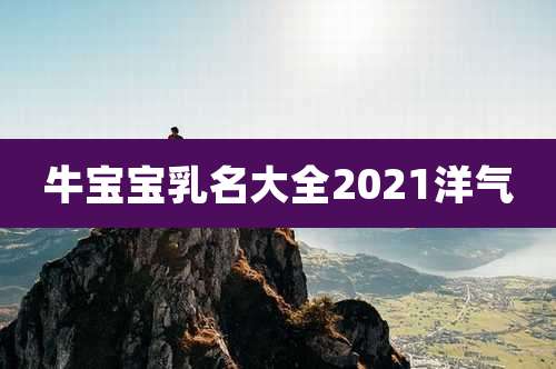 牛宝宝乳名大全2021洋气