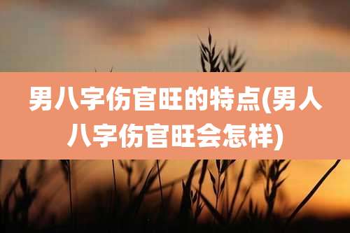 男八字伤官旺的特点(男人八字伤官旺会怎样)