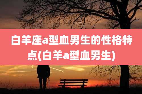 白羊座a型血男生的性格特点(白羊a型血男生)