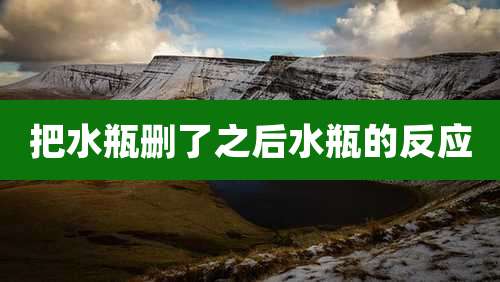 把水瓶删了之后水瓶的反应