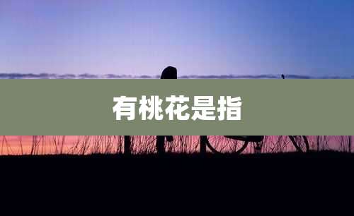 有桃花是指