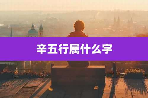 辛五行属什么字