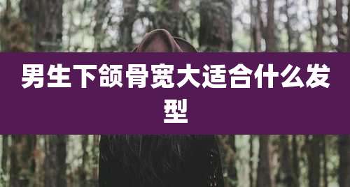 男生下颌骨宽大适合什么发型