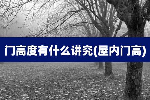 门高度有什么讲究(屋内门高)