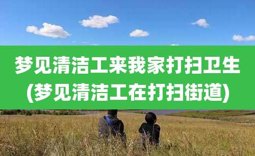 梦见清洁工来我家打扫卫生(梦见清洁工在打扫街道)