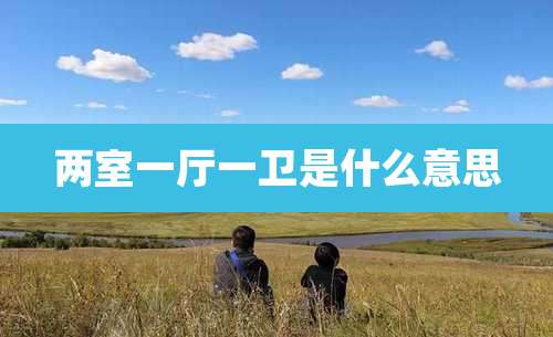 两室一厅一卫是什么意思