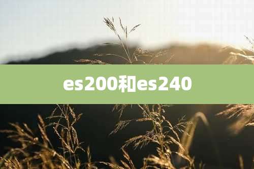 es200和es240
