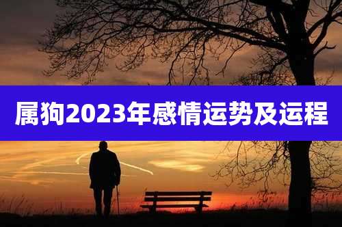 属狗2023年感情运势及运程