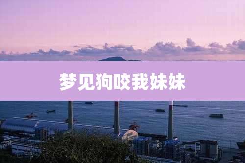 梦见狗咬我妹妹
