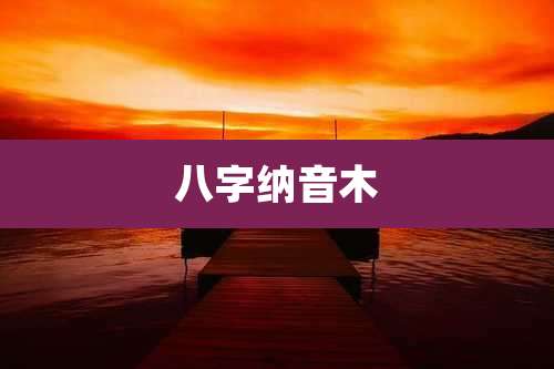 八字纳音木