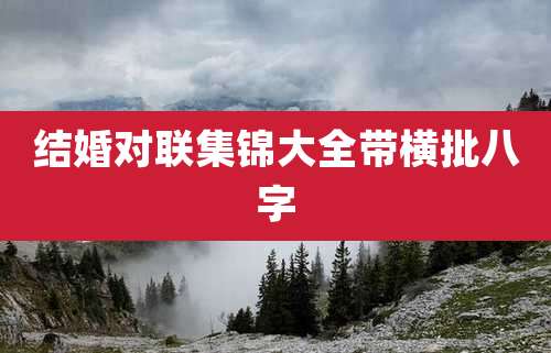 结婚对联集锦大全带横批八字