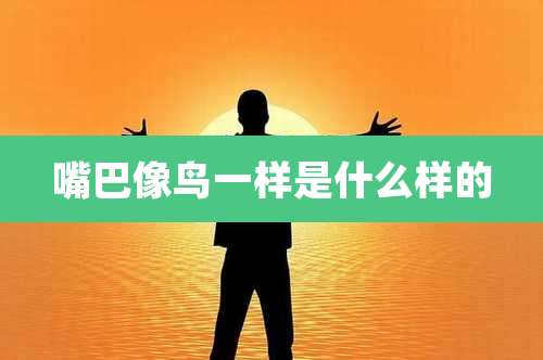 嘴巴像鸟一样是什么样的