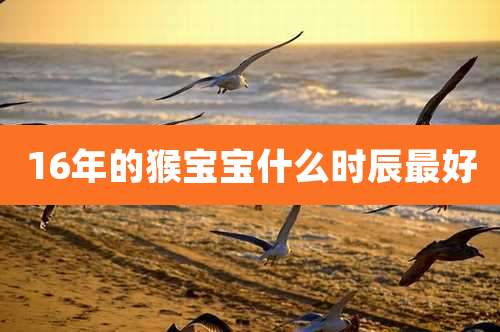 16年的猴宝宝什么时辰最好