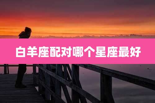白羊座配对哪个星座最好