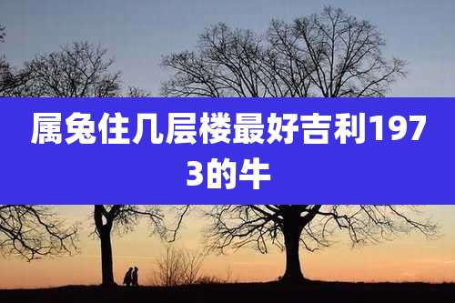 属兔住几层楼最好吉利1973的牛
