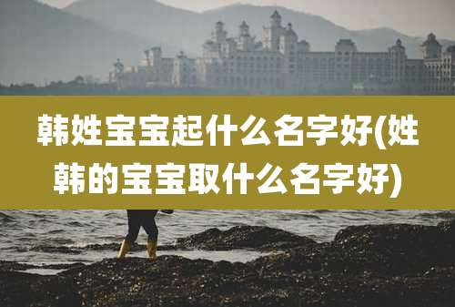 韩姓宝宝起什么名字好(姓韩的宝宝取什么名字好)