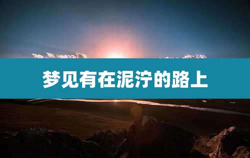 梦见有在泥泞的路上
